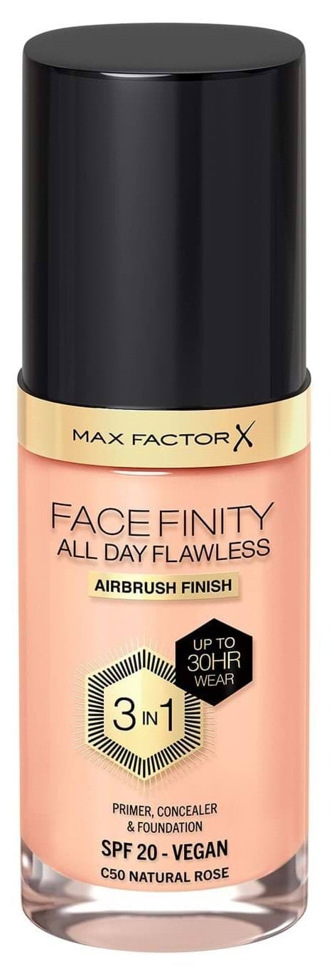 Тональний крем MAX FACTOR Facefinity All Day Flawless 3 in 1 Foundation відтінок C50 Natural Rose 30 мл 3