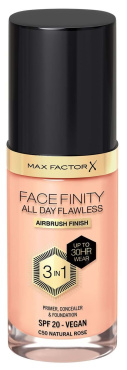 Тональный крем MAX FACTOR Facefinity All Day Flawless 3 в 1 Foundation оттенок C50 Natural Rose 30 мл