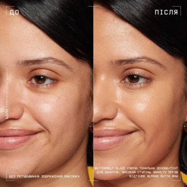 Тональна основа-тінт для обличчя NYX Professional Makeup Buttermelt Glaze SPF 30, 04 Almond Butta 30 мл фото 13