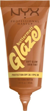 Тональна основа-тінт для обличчя NYX Professional Makeup Buttermelt Glaze SPF 30, 05 Chai Butta 30 мл фото 1