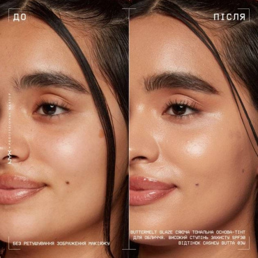 Тональна основа-тінт для обличчя NYX Professional Makeup Buttermelt Glaze SPF 30, 05 Chai Butta 30 мл фото 13