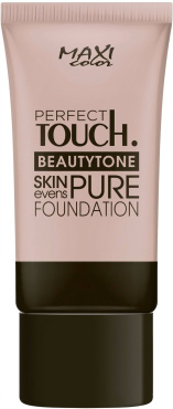 Тональный крем для лица MAXI Color Beautytone Pure Foundation 02 Бежевый 30 мл фото 1
