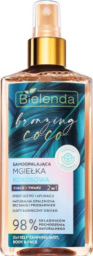 Автозасмага для тіла та обличчя Bielenda BRONZING COCO 2 в 1, 150 мл