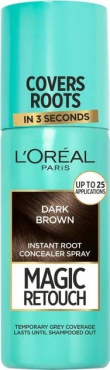 Спрей для зафарбовування сивого коріння L'Oréal Paris Magic Retouch відтінок 2 Темно-каштановий 75 мл фото 2