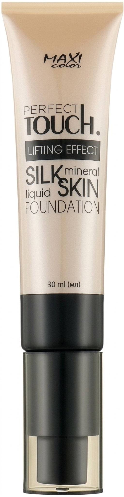 Тональний крем для обличчя Maxi Color Perfect Touch Silk Skin, 30 мл, відтінок 01 3