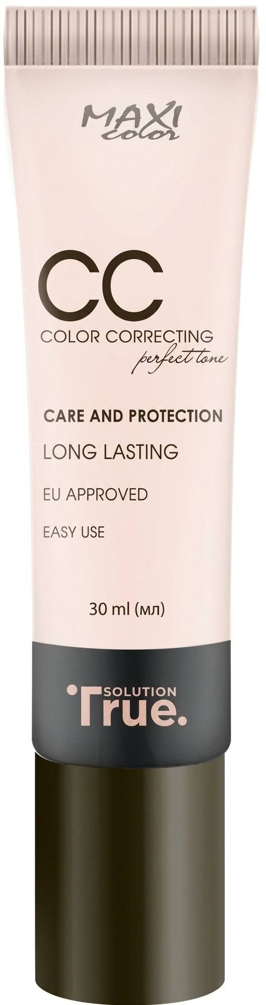 Тональний крем для обличчя Maxi Color True Solution CC, 30 мл, відтінок 01 2