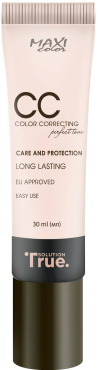 Тональный крем MAXI Color True Solution Color Correcting оттенок 01 Нюдовый бежевый 30 мл фото 1