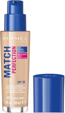 Тональная основа Rimmel Match Perfection 101 Classic Ivory 30 мл