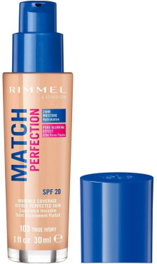 Тональна основа Rimmel Match Perfection 103 True Ivory 30 мл