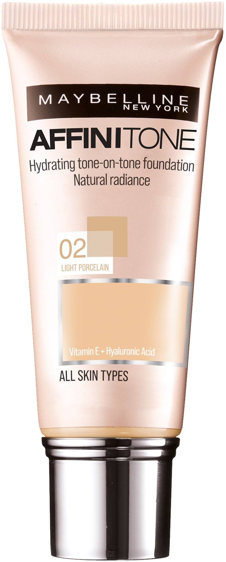 Тональний крем для обличчя Maybelline New York Affinitone Досконалий тон № 02 Слонова кістка, 30 мл 6