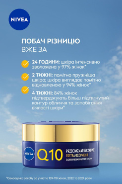 Крем ночной NIVEA Q10 Интенсивное питание против морщин восстанавливающий 50 мл фото 1