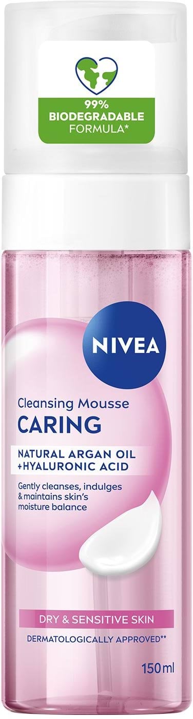 Мус для вмивання NIVEA Ніжний для сухої та чутливої шкіри 150 мл 2