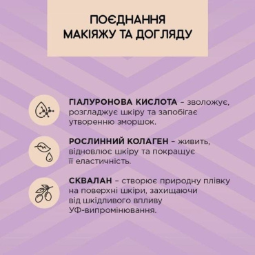 Зволожувальна тональна основа Eveline Better Than Perfect Foundation 01 Ivory 30 мл фото 3