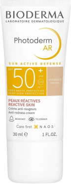 Тональный крем BIODERMA Photoderm AR Spf 50+ Tinted Sun Cream солнцезащитный оттенок Natural 30 мл