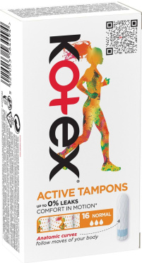 Гігієнічні тампони Коtex Active Normal 16 шт.