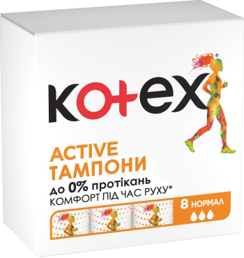 Тампони Kotex Active нормал 8 шт. фото 1