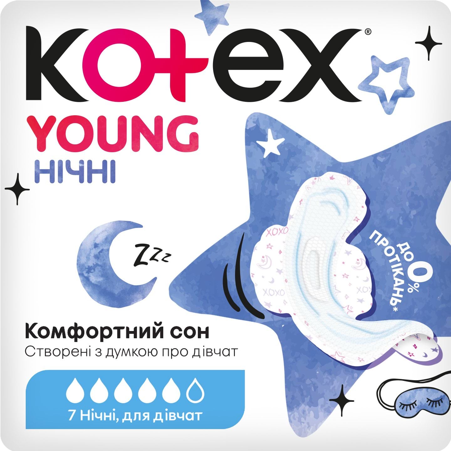 Прокладки Kotex Young Night 7 шт.