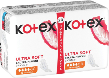 Прокладки Kotex Extra Soft Normal 20 шт. фото 1