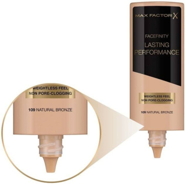 Тональная основа Max Factor Lasting Performance 109 Тёмный загар 35 мл