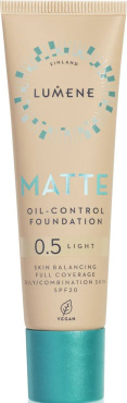 Матирующая тональная основа Lumene MATTE SPF 20, 0.5 light 30 мл