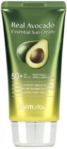 Крем для обличчя Farmstay Real Avocado Essential Sun Cream сонцезахисний SPF 50+, 70 мл 1