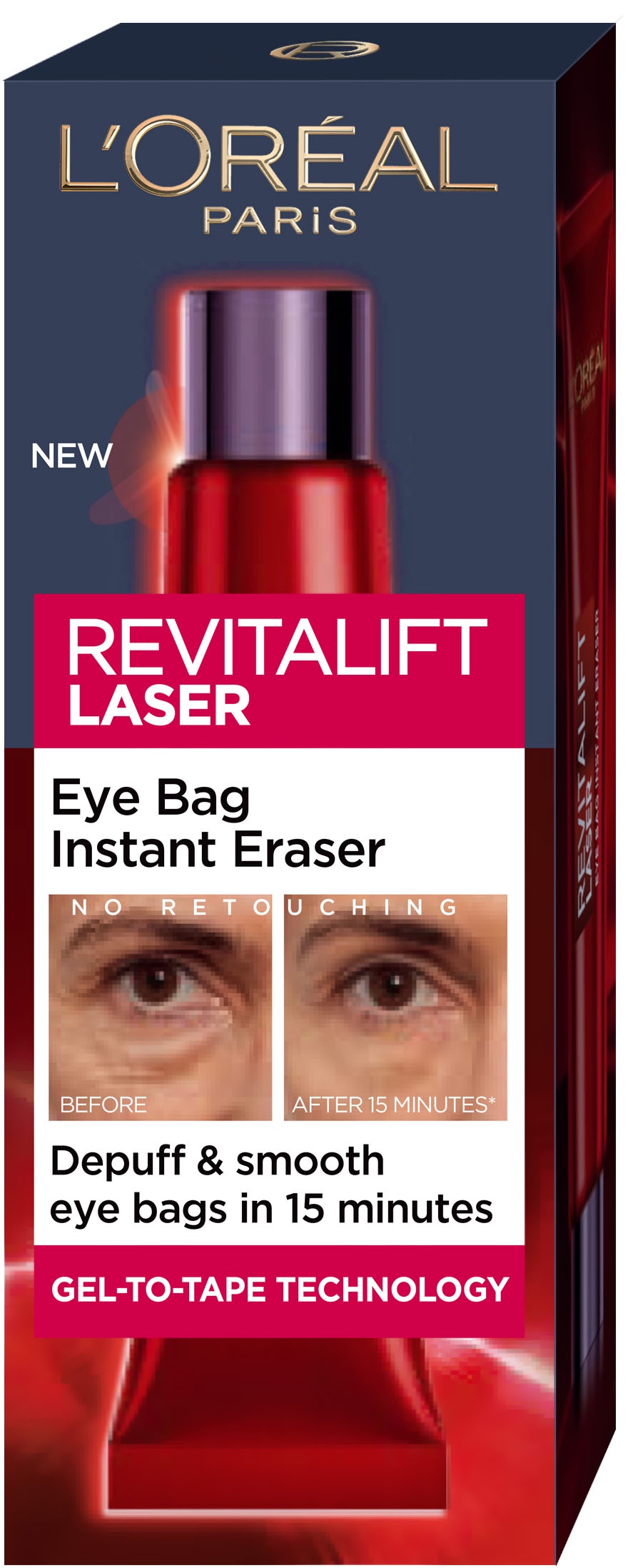 Крем L`Oreal Revitalift Laser для миттєвого маскування мішків під очима, 15 мл 2