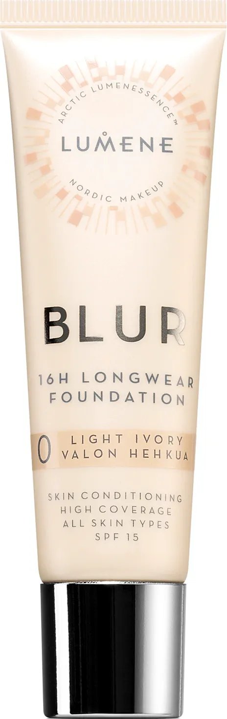Стійка тональна основа Lumene BLUR SPF 15, 0 Light Ivory 30 мл 1