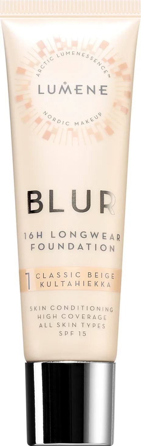 Стійка тональна основа Lumene BLUR SPF 15 classik beige 1, 30 мл 1