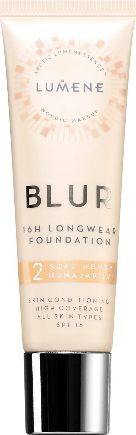 Стійка тональна основа Lumene BLUR SPF 15, 2 Soft Honey 30 мл 1