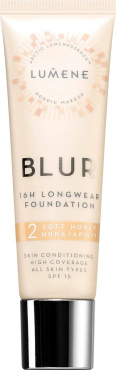 Стойкая тональная основа Lumene BLUR SPF 15, 2 Soft Honey 30 мл