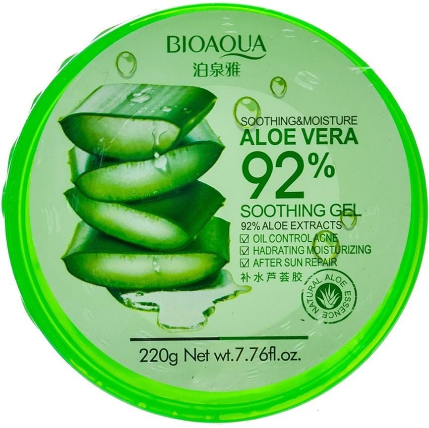 Гель для обличчя та тіла BIOAQUA Aloe Vera 92%, 220 г