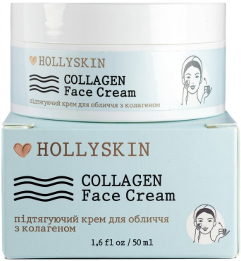 Крем для обличчя Hollyskin Collagen Face Cream підтягувальний з колагеном 50 мл фото 1