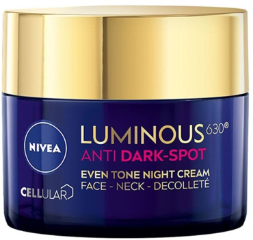 Крем для лица NIVEA Cellular Luminous 630 Anti Dark-Spot против пигментации ночной 50 мл