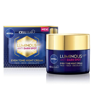 Крем для лица NIVEA Cellular Luminous 630 Anti Dark-Spot против пигментации ночной 50 мл фото 2