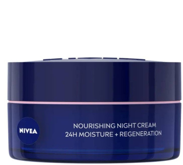 Крем для лица NIVEA Nourishing Night Cream интенсивное ночное увлажнение для чувствительной кожи 50 мл фото 1