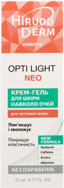 Крем-гель для шкіри навколо очей HIRUDO DERM Sensitive Opti Light Neo 22 мл фото 1