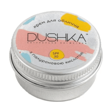 Крем для лица Dushka Солнцезащитный и увлажняющий с SPF30, 10 мл