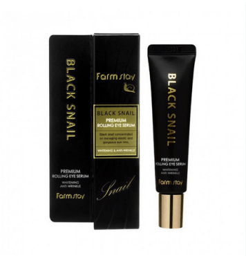 Сироватка-ролер для шкіри навколо очей FarmStay Black Snail 25 мл