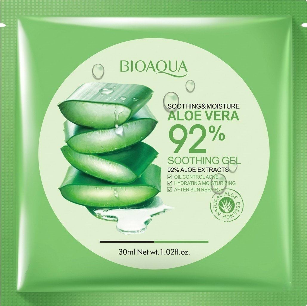 BIOAQUA маска для обличчя тканинна заспокійлива з екстр алое, 1шт 1