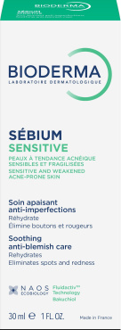 Крем для лица Bioderma Sebium Sensitive успокаивающий 30 мл фото 2