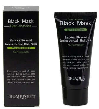 Маска-пленка для лица BIOAQUA Remove Blackhead Mask Deep Cleansing с активированным углем от черных точек 60 г фото 1