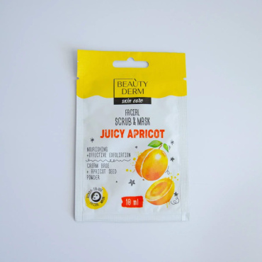 Маска-скраб для обличчя Beauty Derm Juicy Apricot 10 мл