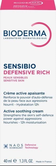 Крем для обличчя BIODERMA Defensive rich Sensibio насичений 40 мл 3