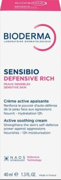 Крем для лица BIODERMA Defensive rich Sensibio насыщенный 40 мл