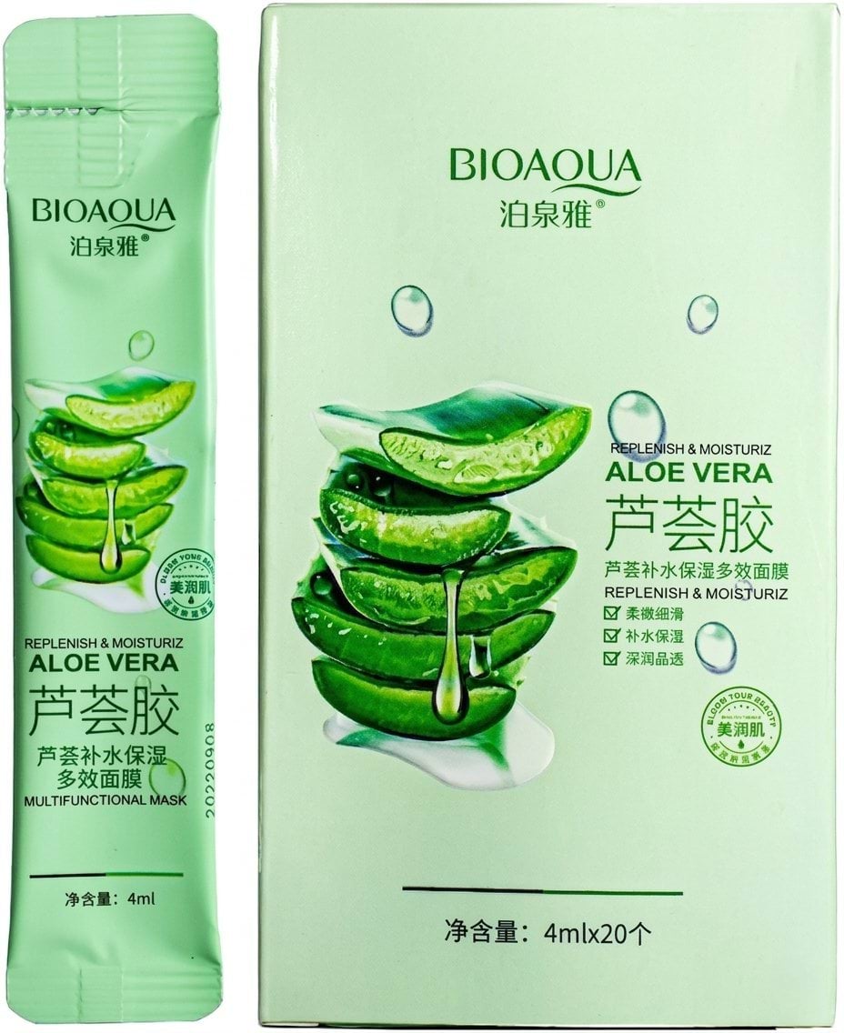 Набір масок для обличчя BIOAQUA з алоє вера 4 мл x 20 шт. 7