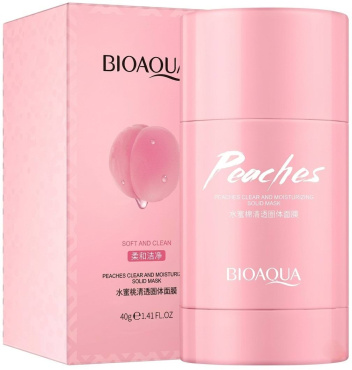 Маска-стик BIOAQUA Peaches Clear And Moisturizing Solid Mask для очищения лица с персиком 40 г