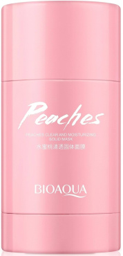 Маска-стик BIOAQUA Peaches Clear And Moisturizing Solid Mask для очищения лица с персиком 40 г фото 1