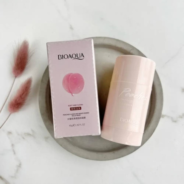Маска-стик BIOAQUA Peaches Clear And Moisturizing Solid Mask для очищения лица с персиком 40 г фото 6