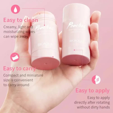 Маска-стик BIOAQUA Peaches Clear And Moisturizing Solid Mask для очищения лица с персиком 40 г фото 8