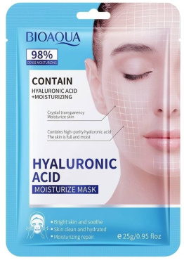 Маска для лица BIOAQUA Hyaluronic Acid Moisturize Mask тканевая с гиалуроновой кислотой 25 г